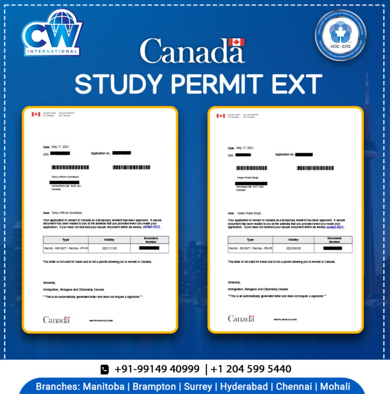Syudy permit ext approval Letter CW international