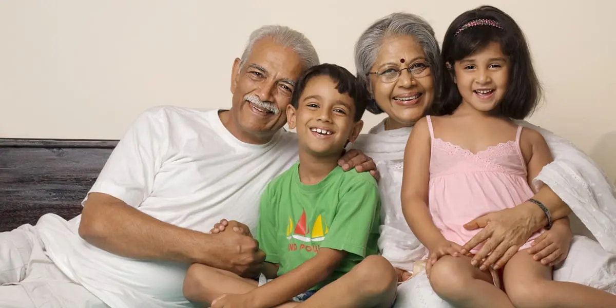 grandparents with their grandsons