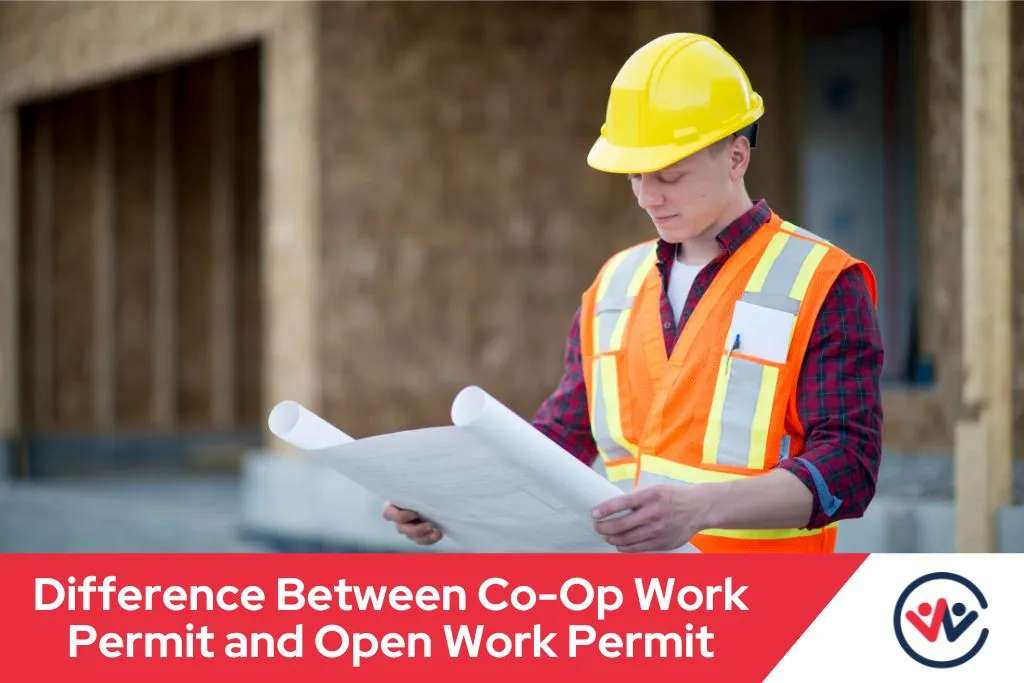 diffrence between co op work permit & open work permit