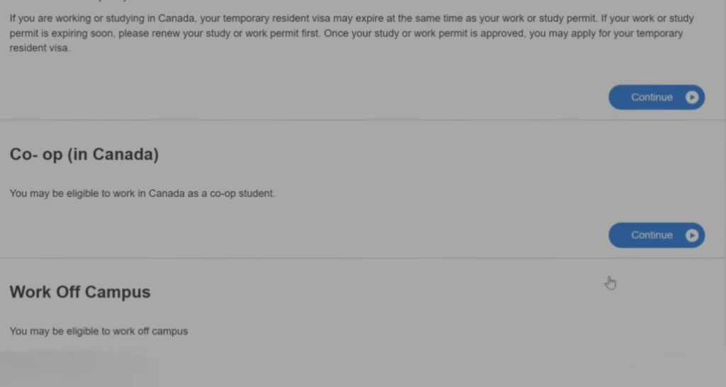 co op work permit apply step 9