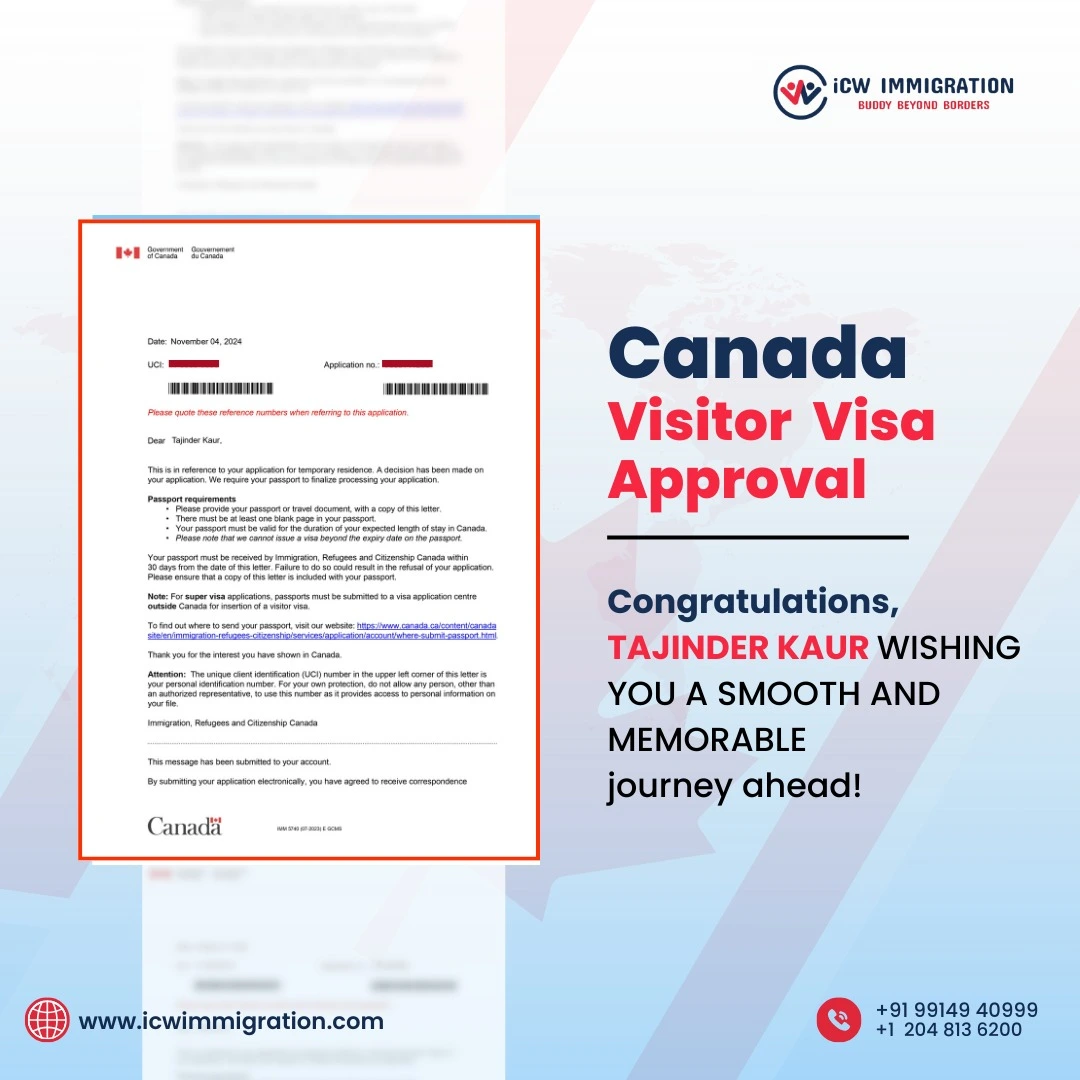 tejinder kaur canada visitor visa approval